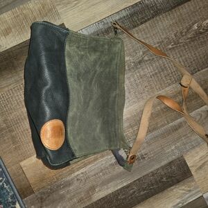 Joji & Co Suede And Leather Handbag